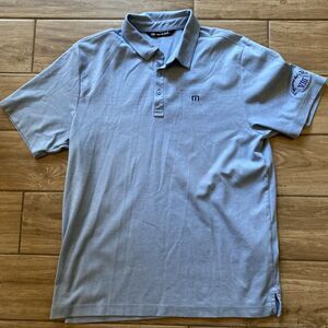 Travis Mathew Polo Shirt Mens Large Blue Golf Size Large